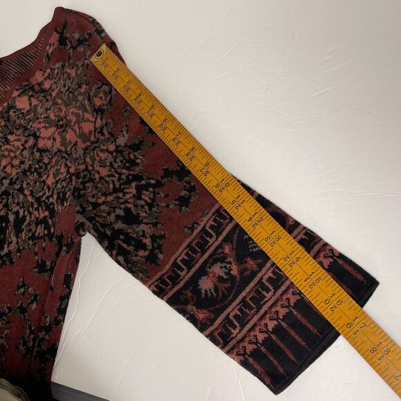 SOLD Peruvian Connection Midi Sweater Dress L Long Sleeves Tapestry Pima Cotton - Picture 11 of 11